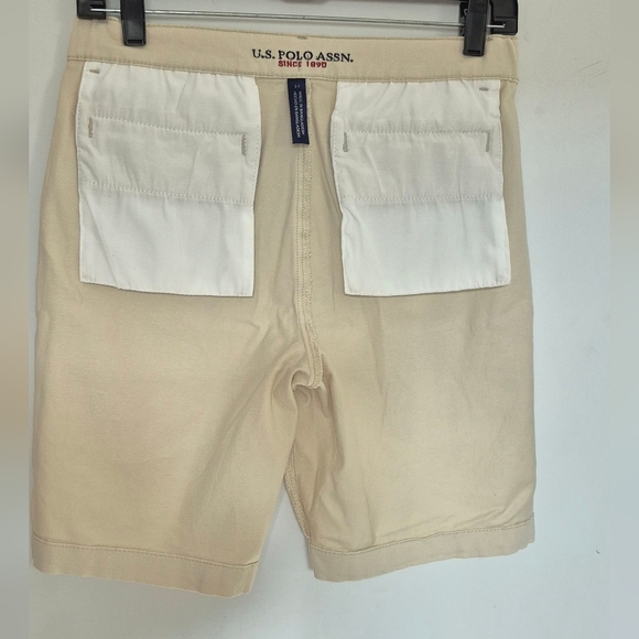 U.S. Polo Assn. Cream Flat Front Casual Shorts - Picture 5 of 9
